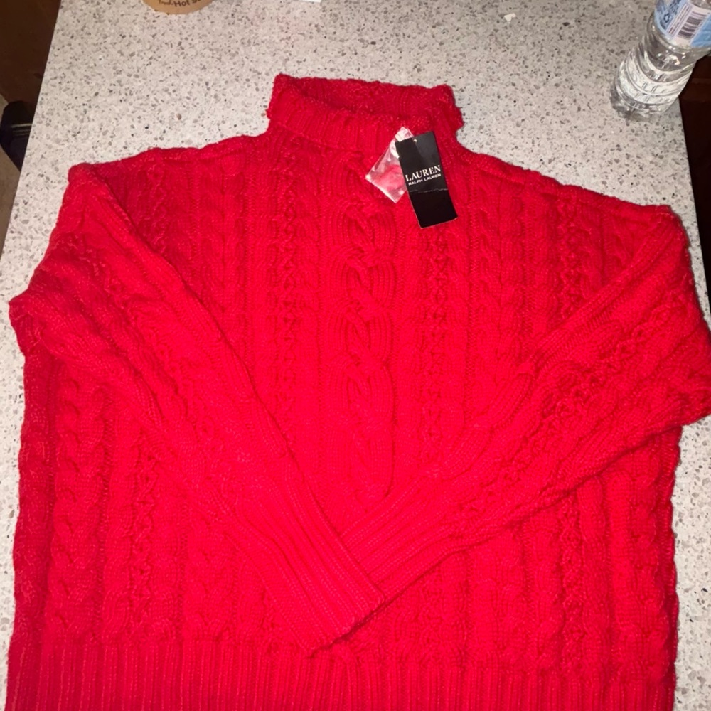 Lauren Ralph Lauren Red Turtleneck Sweater